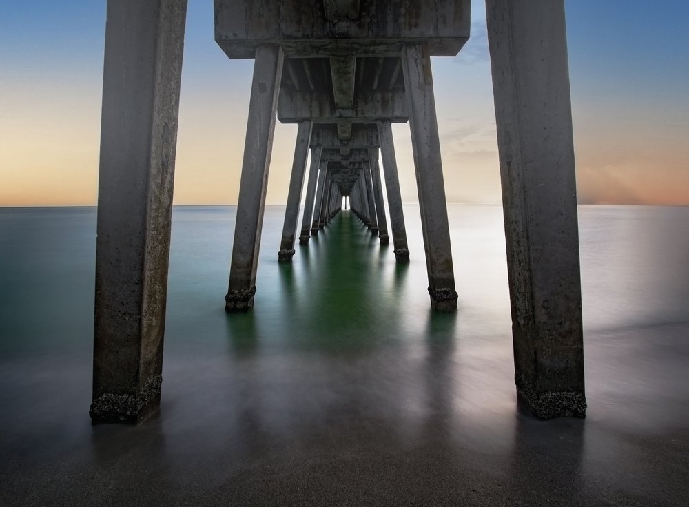 Under The Pier At Dawn