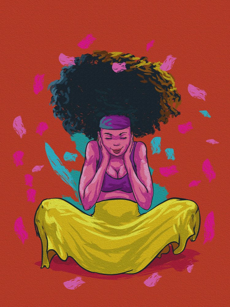Vibrant Afro Serenity