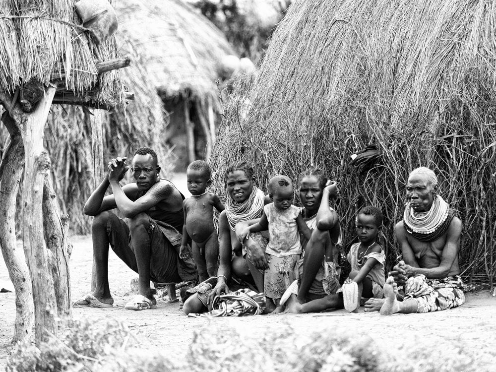 African Village Family