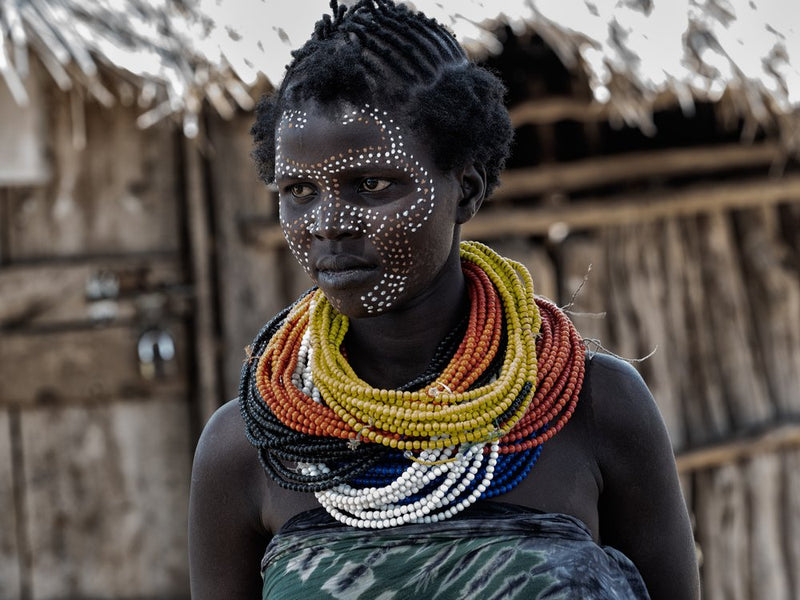 African Face Paint Portrait