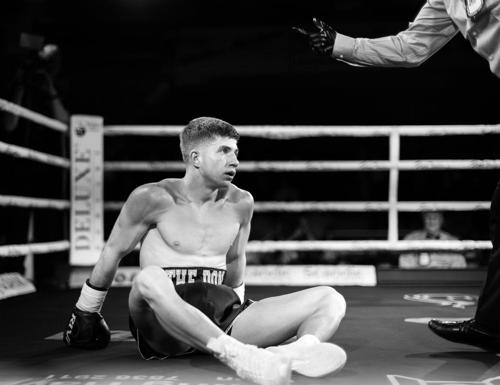 Boxer On The Canvas