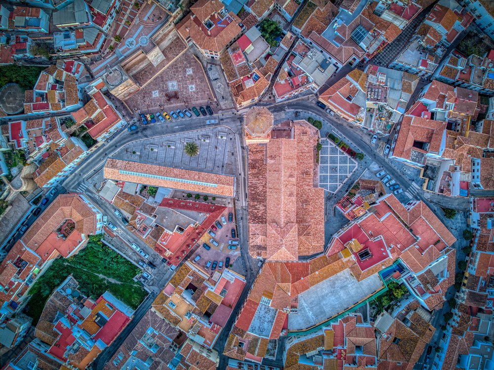 Historic Gandia Town Aerial