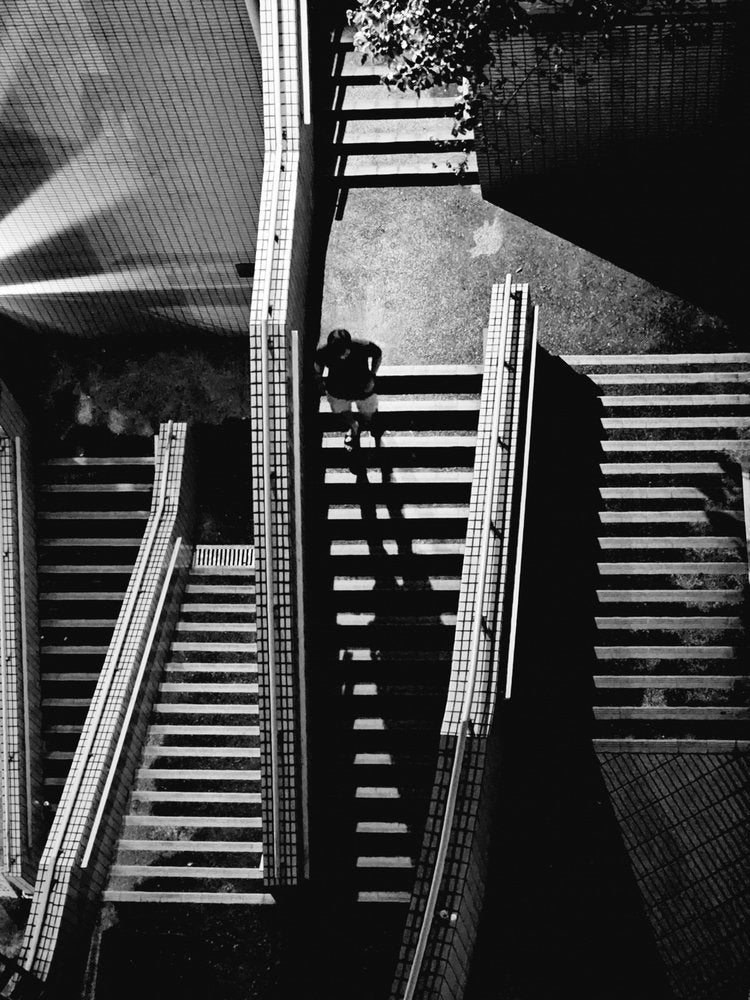 Urban Staircase Shadows