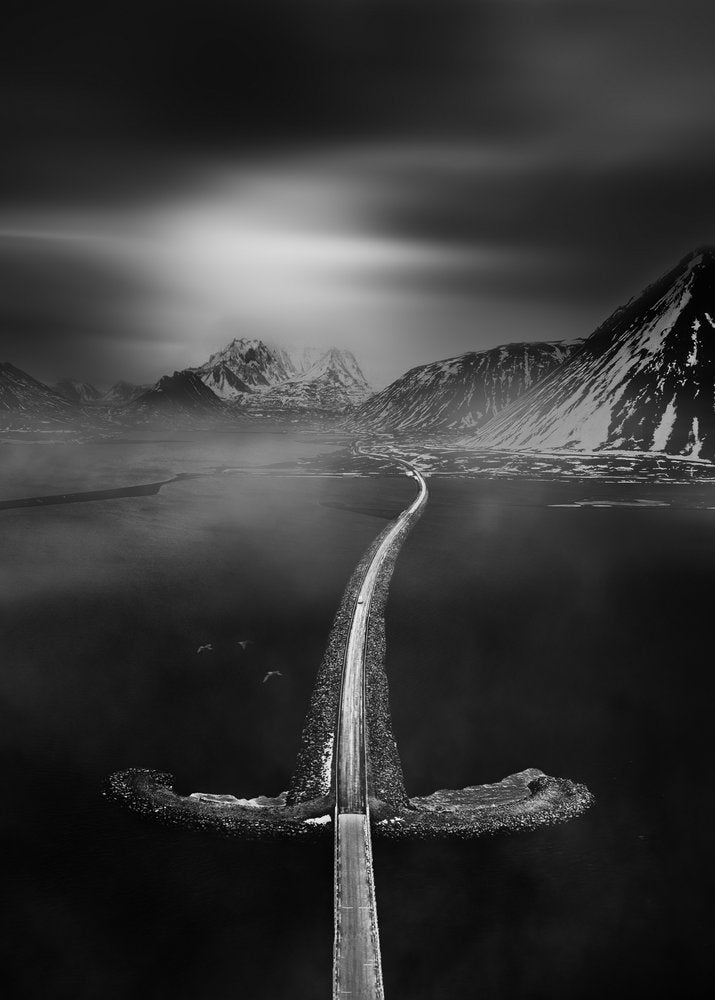 Dramatic Winter Road