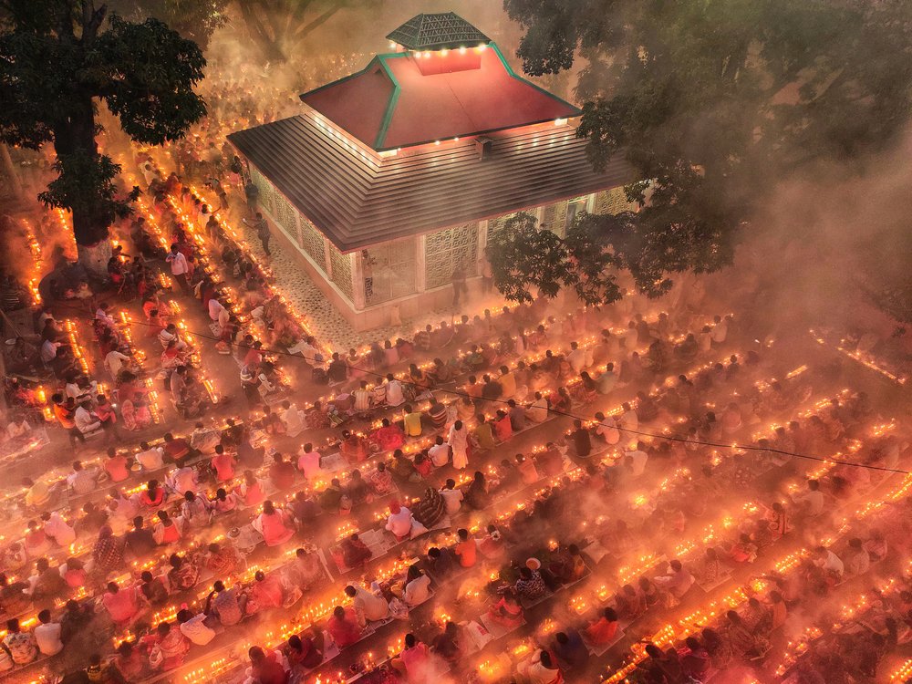 Glowing Temple Ceremony