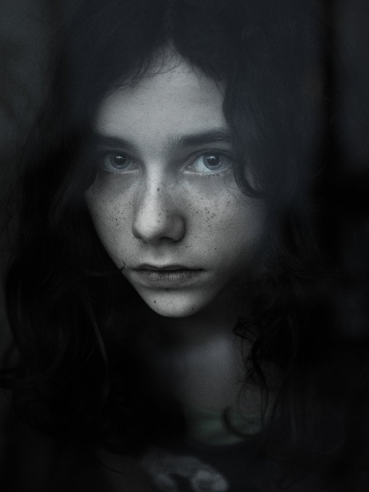 Moody Child Gaze