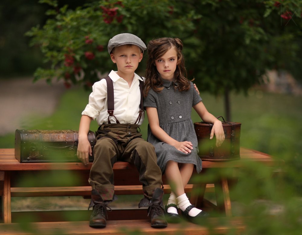 Pensive Young Travelers
