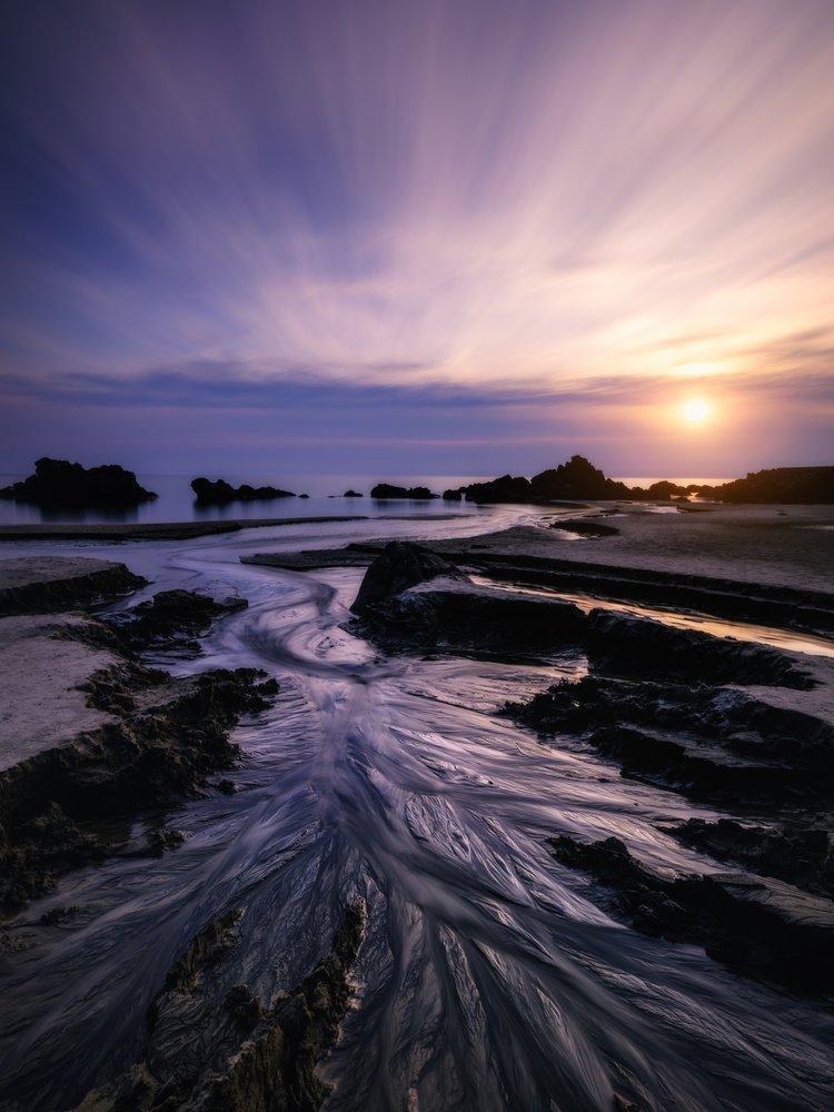 Coastal Sunset Flow