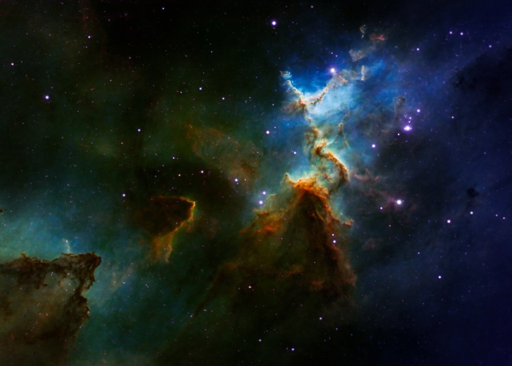Vibrant Cosmic Nebula