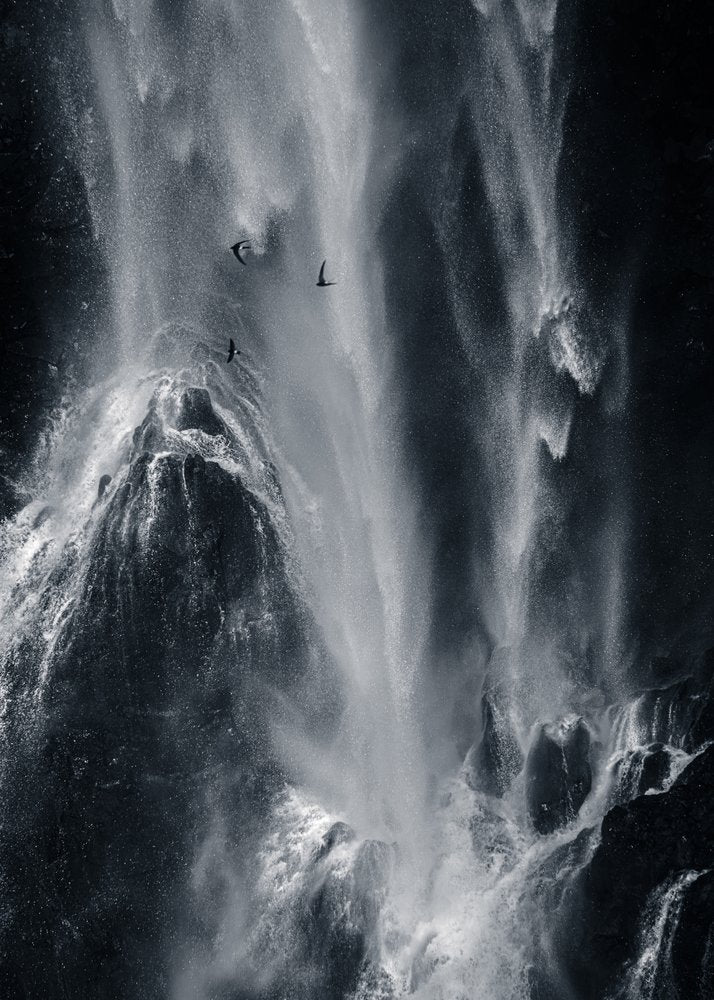 Dramatic Waterfall Flight