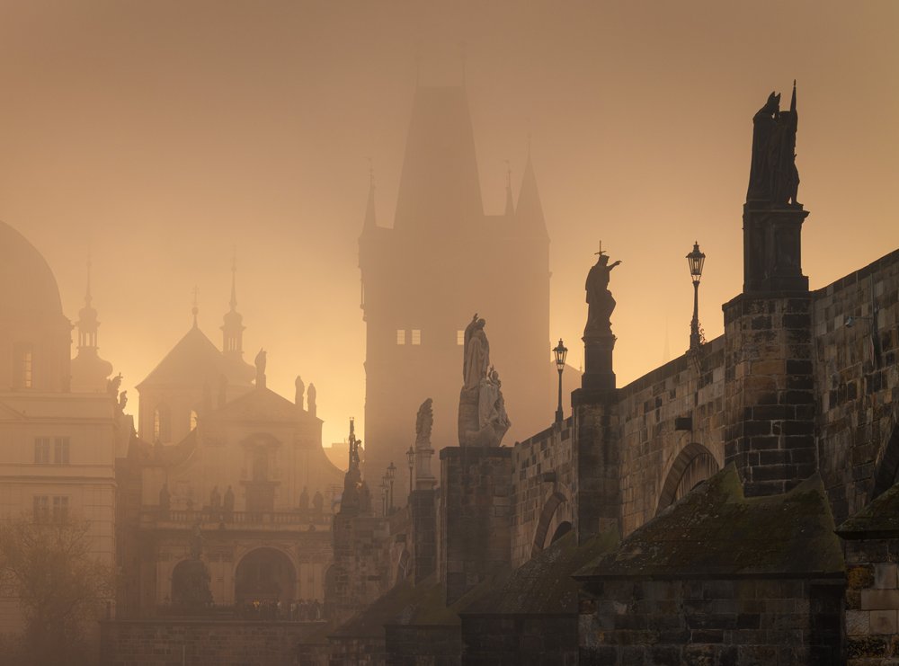 Charles Bridge Golden Mist