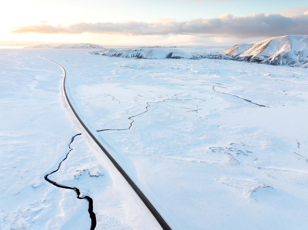 Winding Winter Road