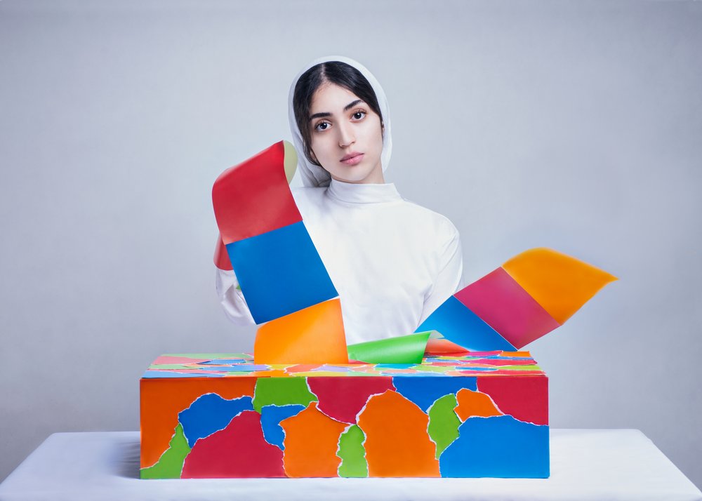 Vibrant Woman in Colors