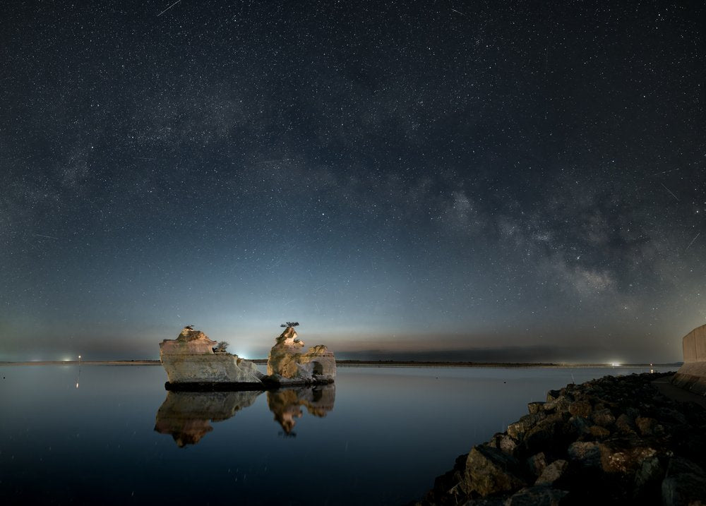 Milky Way Shipwreck Reflection