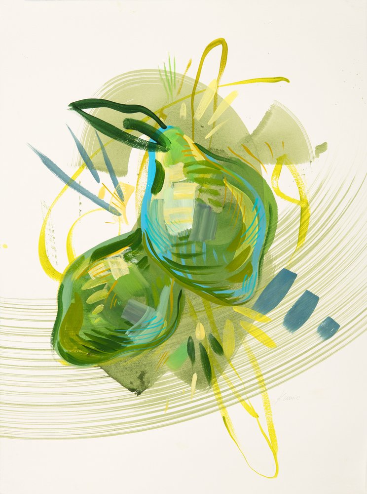 Abstract Green Pears