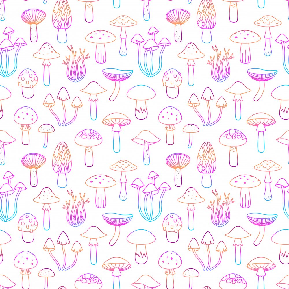 Whimsical Mushroom Pattern