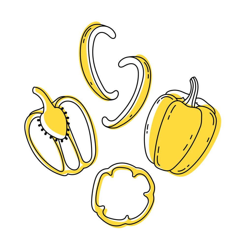 Modern Yellow Bell Peppers