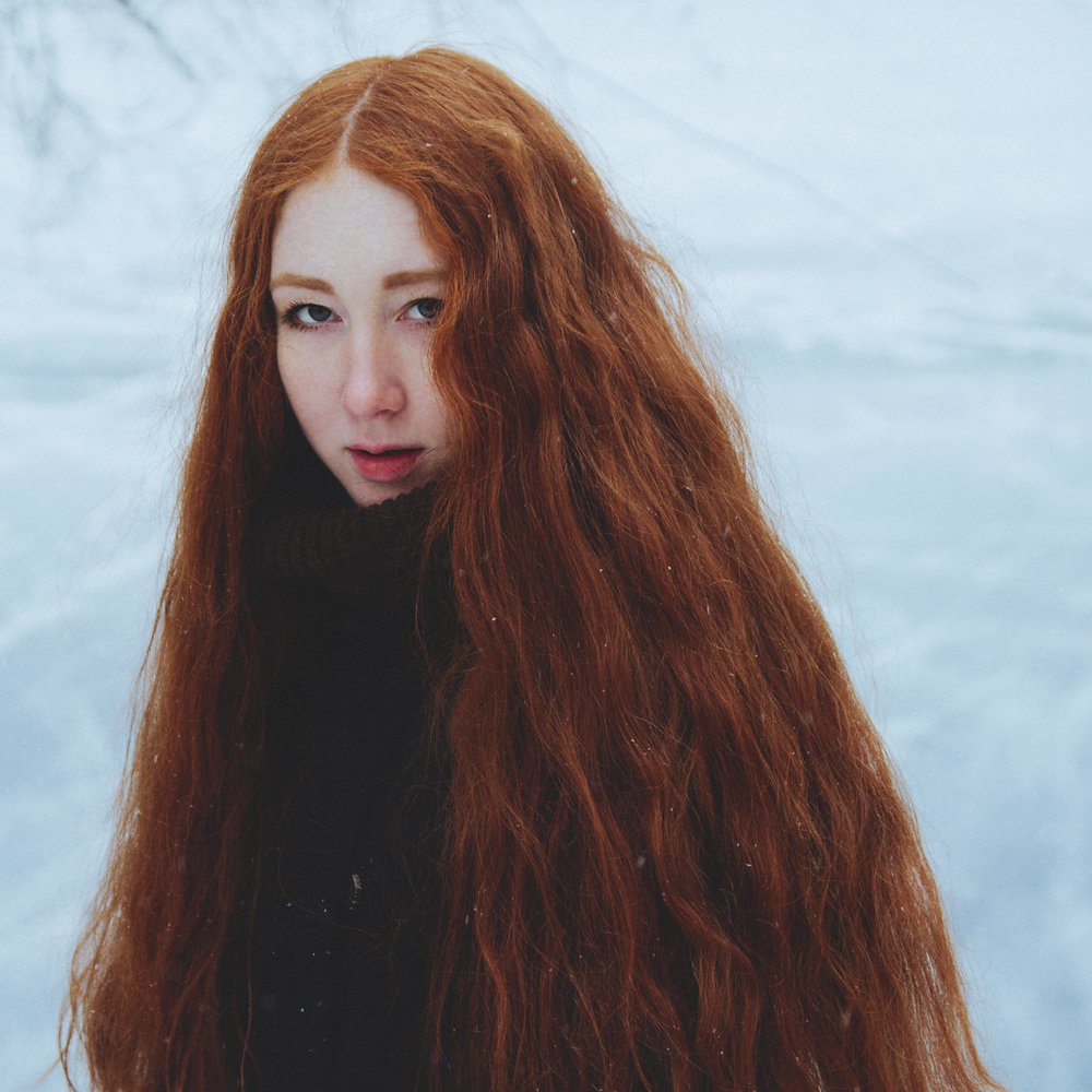 Winter Redhead Gaze