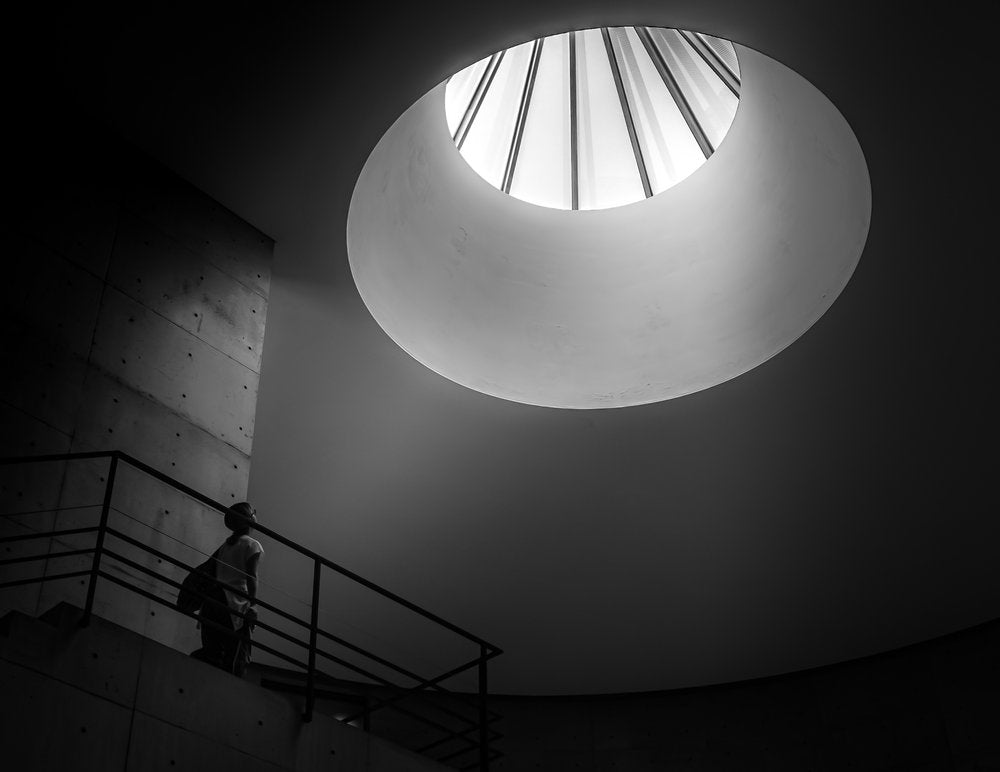 Modern Skylight Staircase
