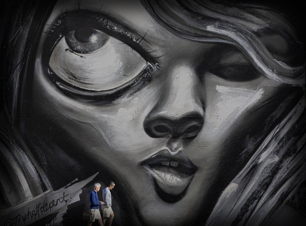 Woman's Street Art Face