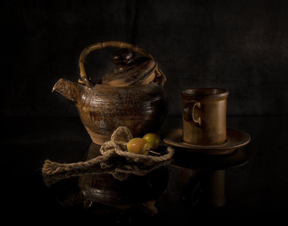 Earthy Teapot Still Life