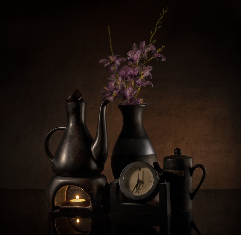 Elegant Candlelight Still Life