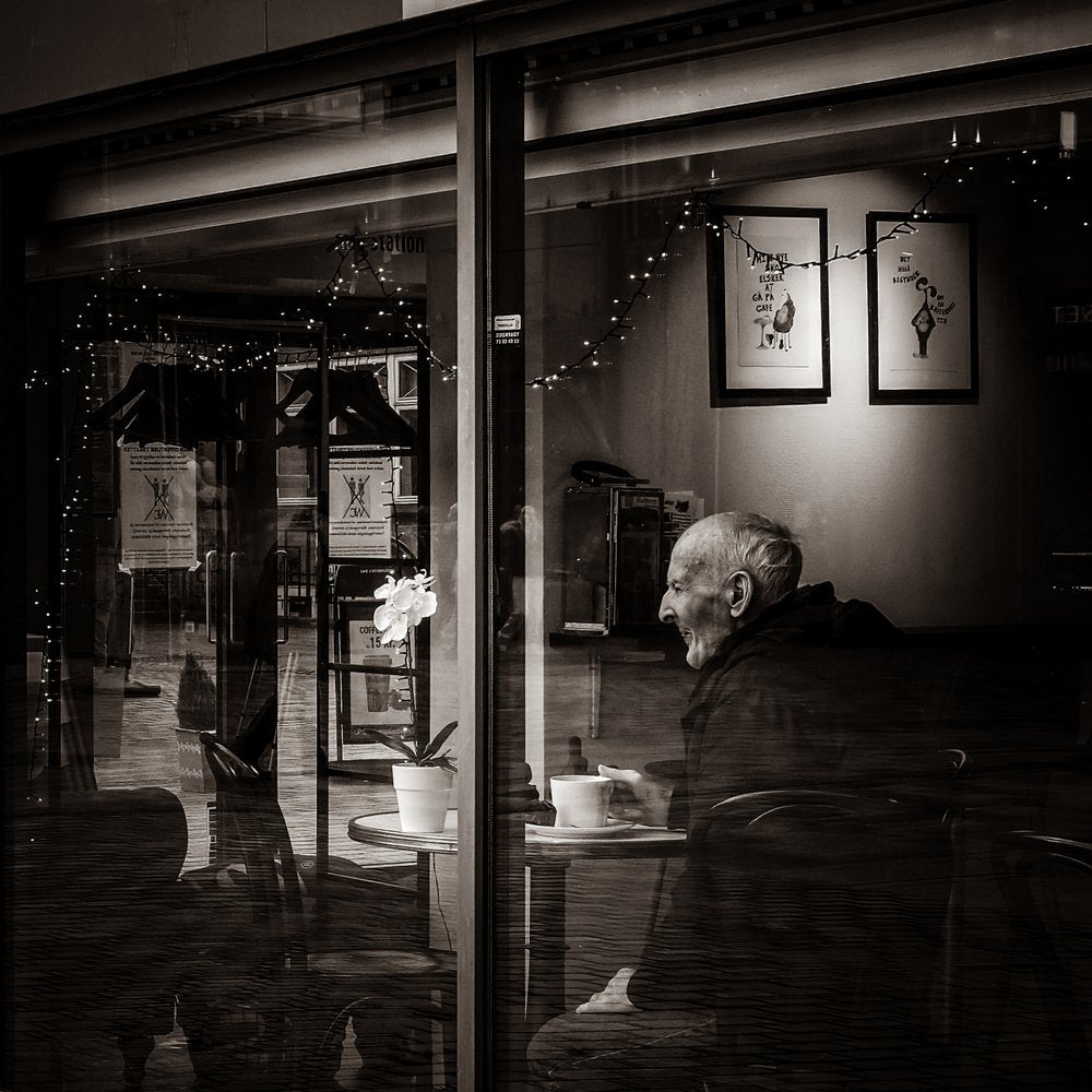 Quiet Cafe Reflection