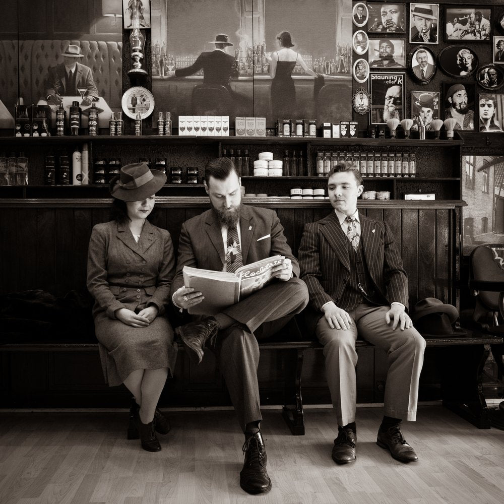 Vintage Barbershop Waiting