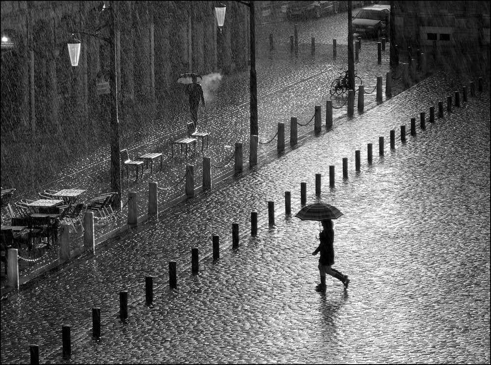 Rainy City Street