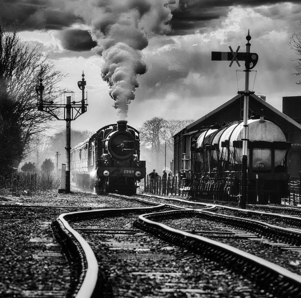 Dramatic Steam Train Arrival
