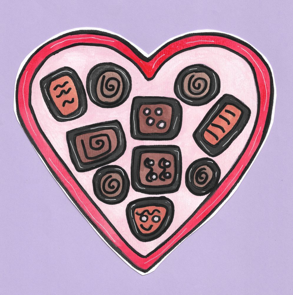 Charming Chocolate Heart Box