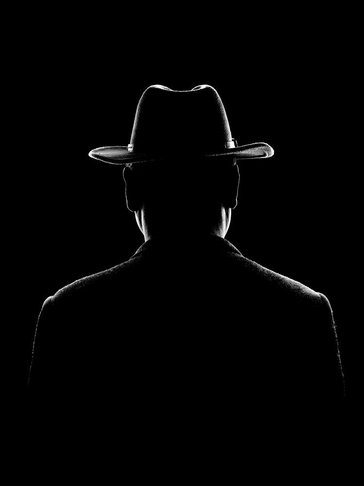 Man in Hat Silhouette