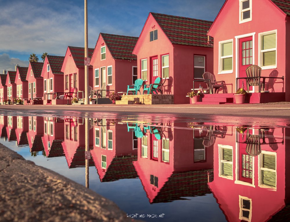 Pink House Reflections