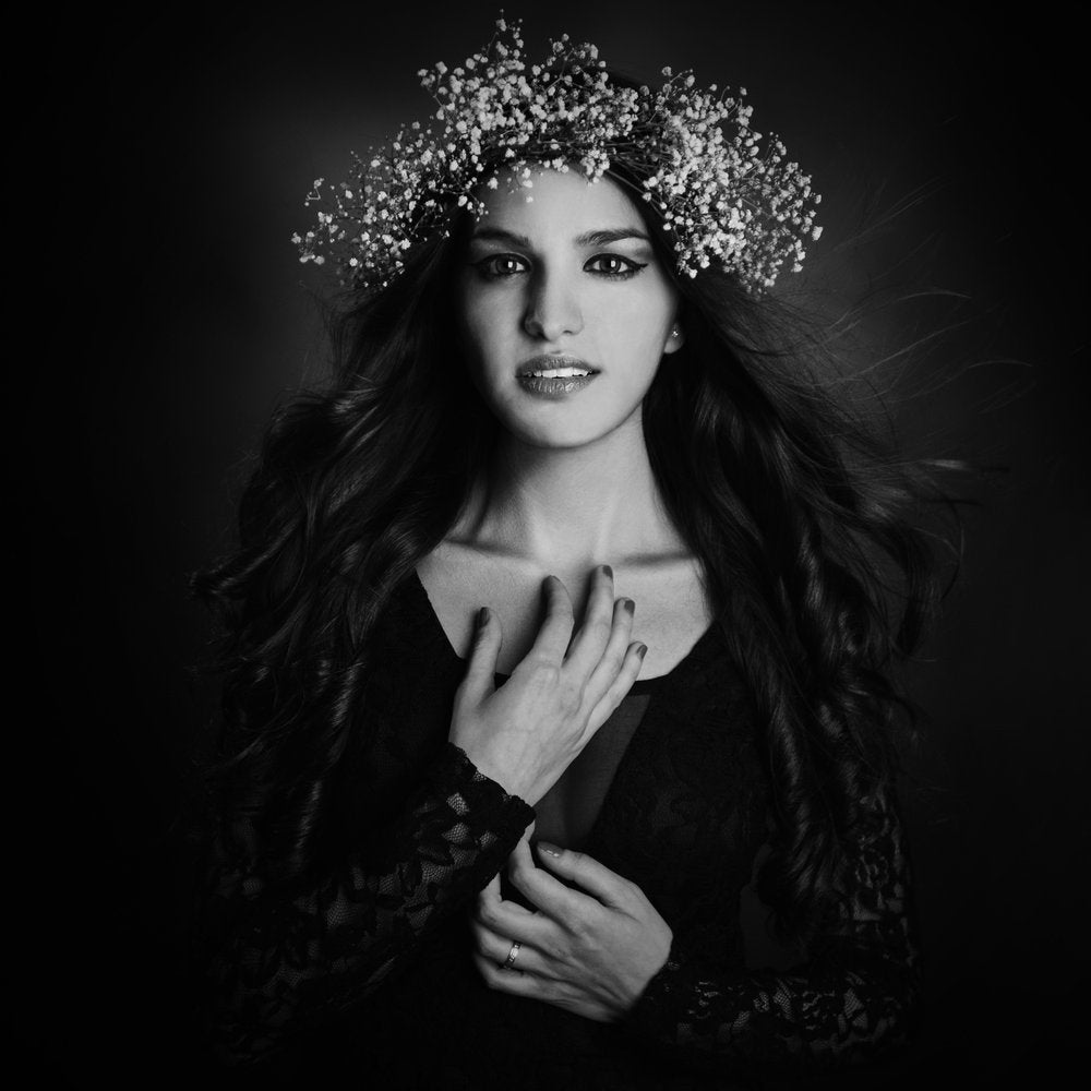 Woman with Flower Crown