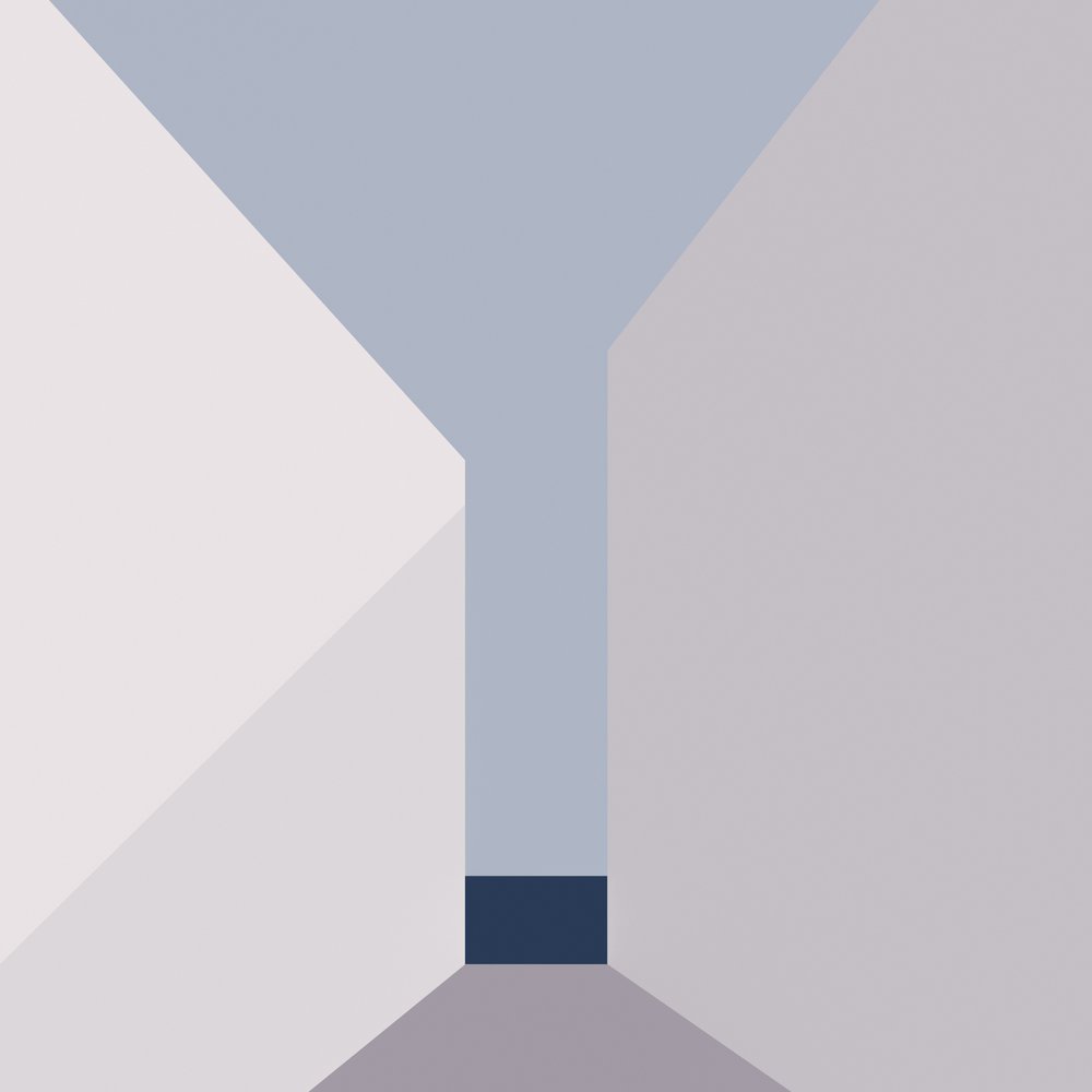 Blue Geometric Passage