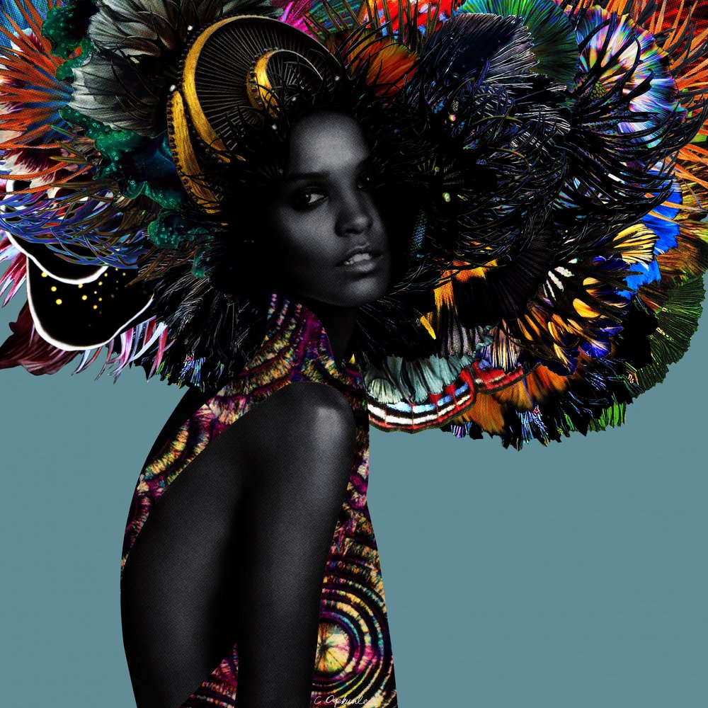 Exotic Feathered Portrait