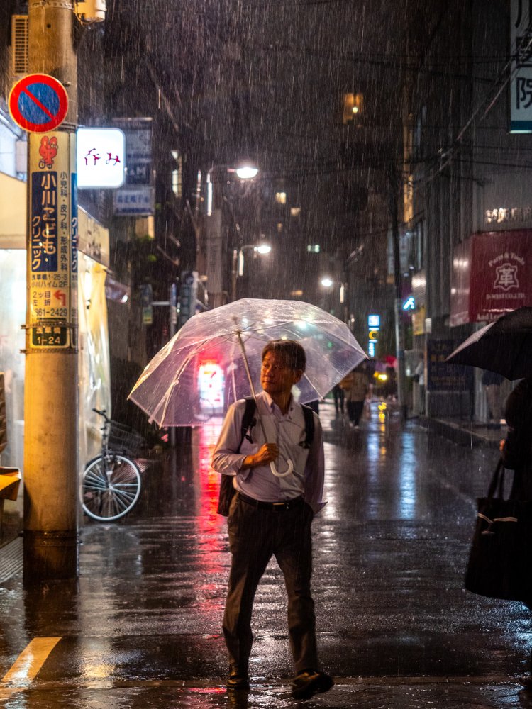 Rainy Tokyo Street