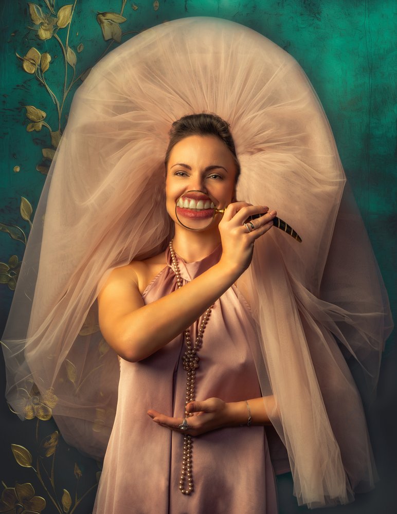 Elegant Magnified Smile