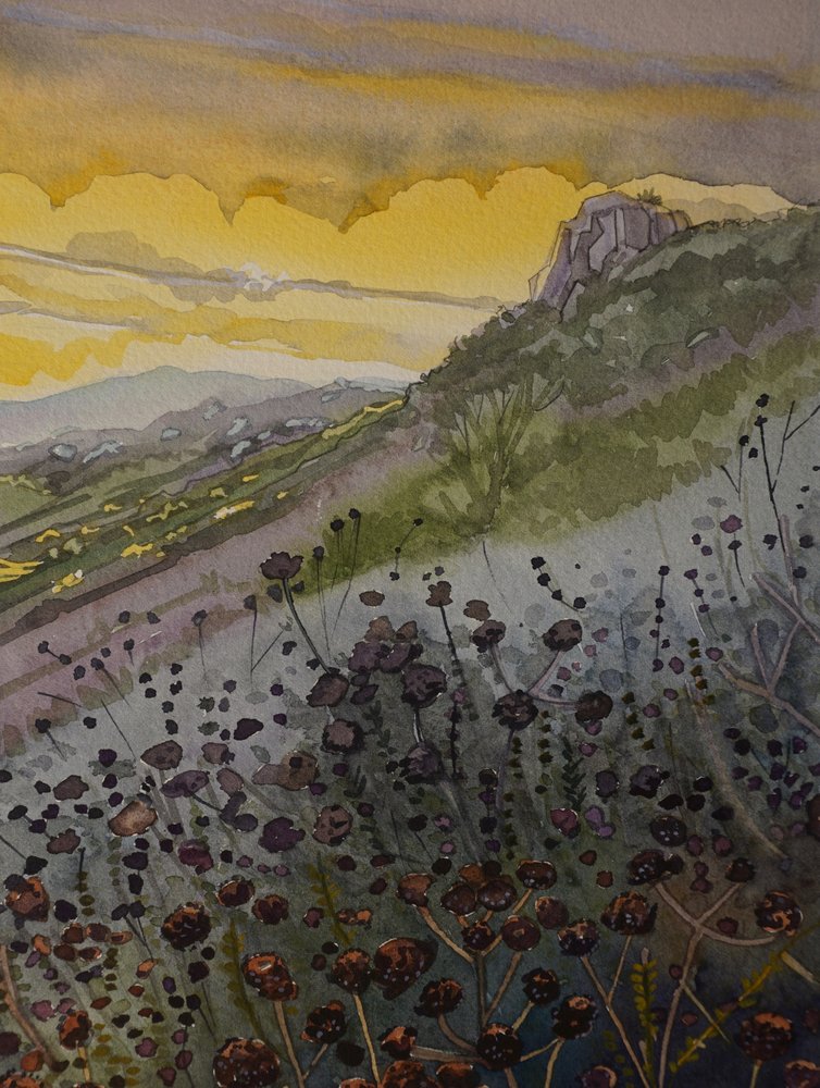 Golden Mountain Sunset