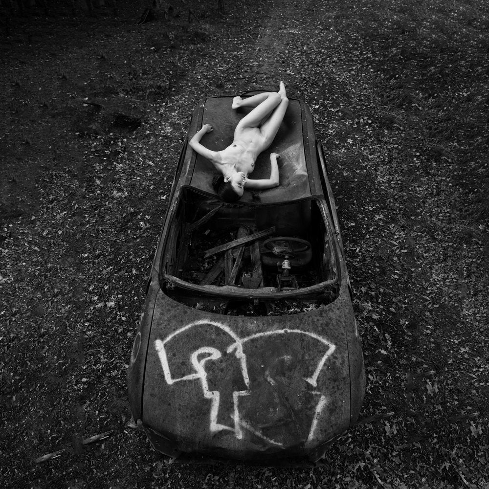 Nude on Abandoned Car