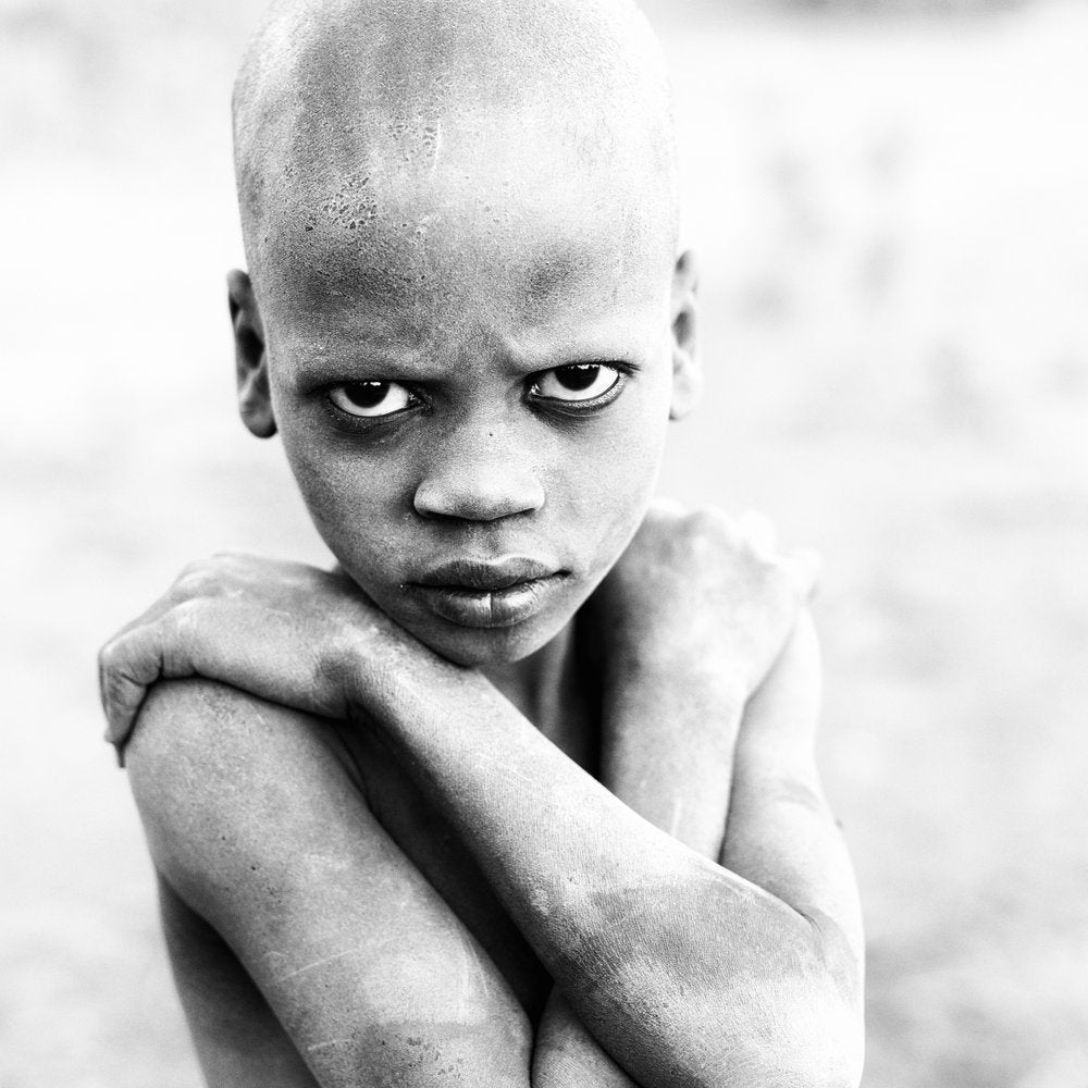 Intense Gaze Child Portrait