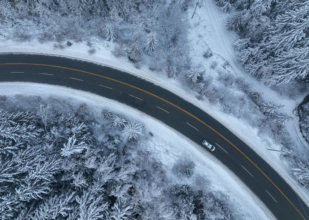 Winding Winter Road