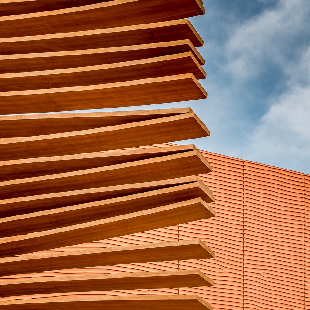 Warm Wood Facade