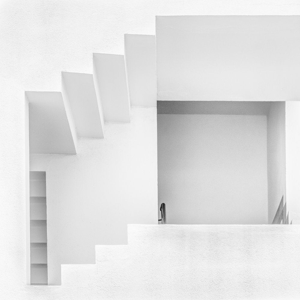 White Minimalist Stairs