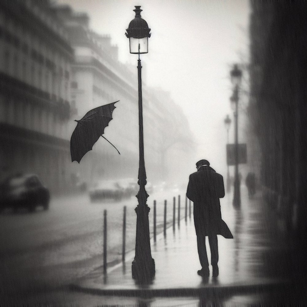 Lonely Paris Rain