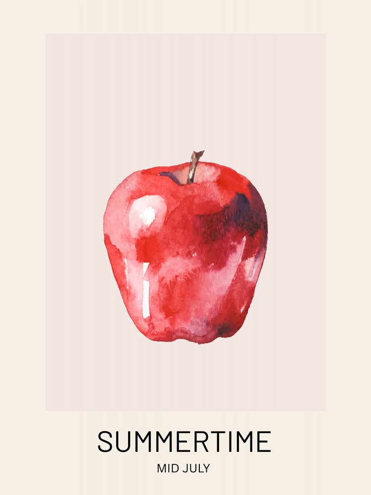 Summertime Red Apple