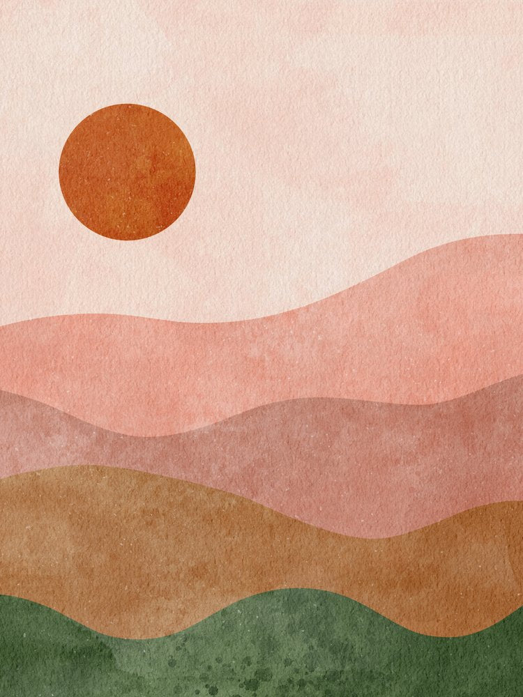 Layered Desert Sunscape