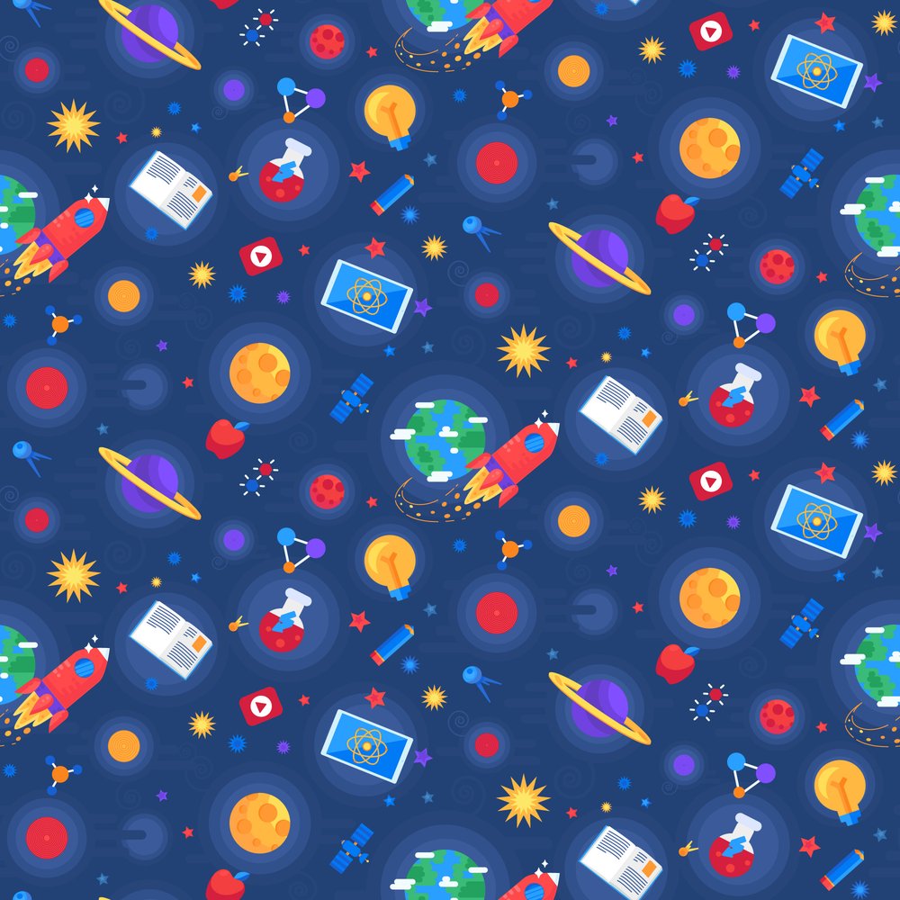 Vibrant Space Science Pattern