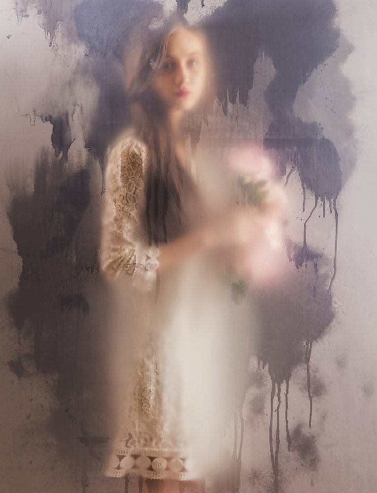 Ethereal Woman With Flowers