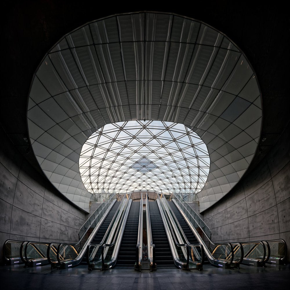 Futuristic Metro Entrance